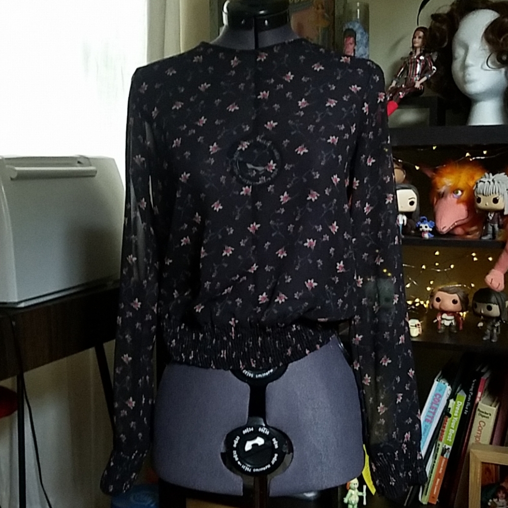 Zara sheer blouse